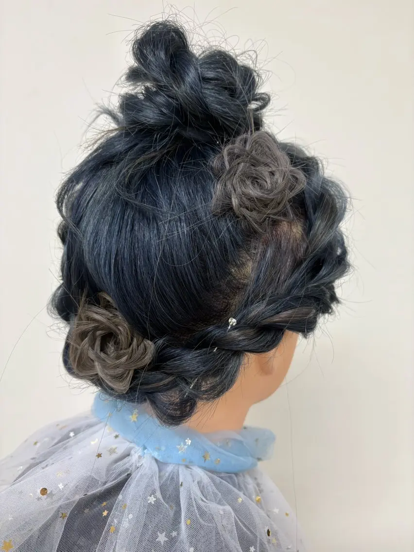 ロング ヘアアレンジ ヘアセット EARTH大曽根💛 田中りほのヘアスタイル