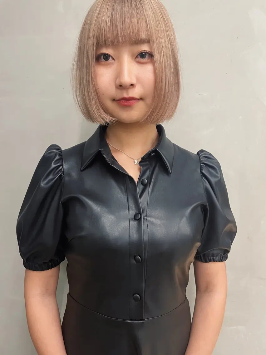 ショート カラー ハイトーンカラー ボブ カット ヘアカラー トリートメント ヘアセット センスをお届けします 大谷将生infpのヘアスタイル