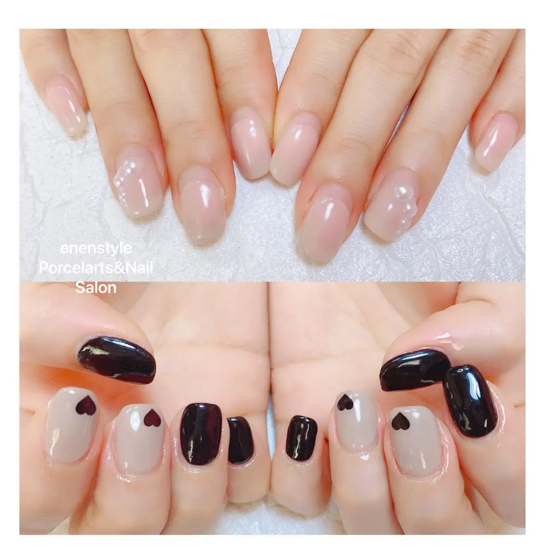 ミディアム ネイル ハンドネイル 🐾enen style 🐾のネイルデザイン