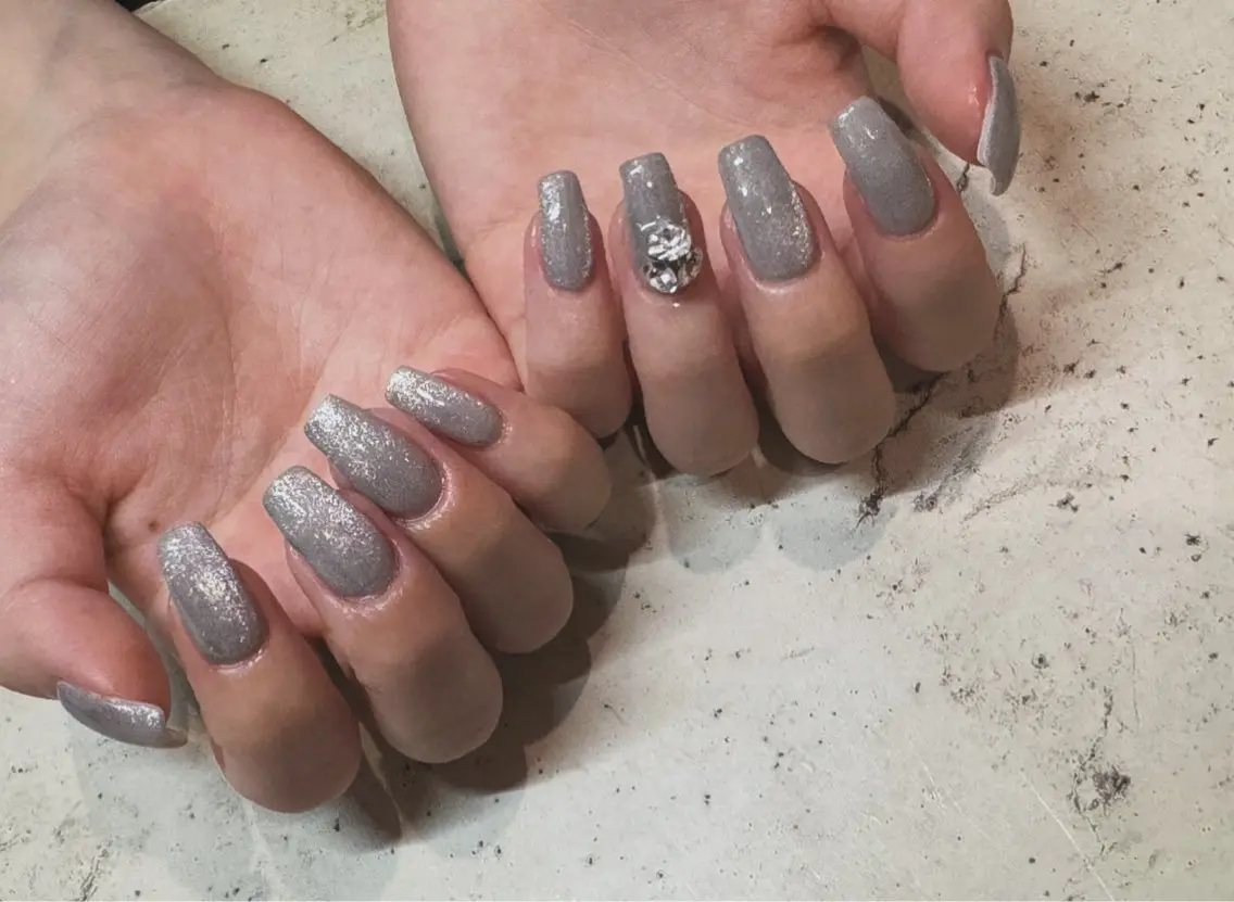 ネイル ハンドネイル 韓国/ワンホン/長さ 出しつけ放題🎀のネイルデザイン