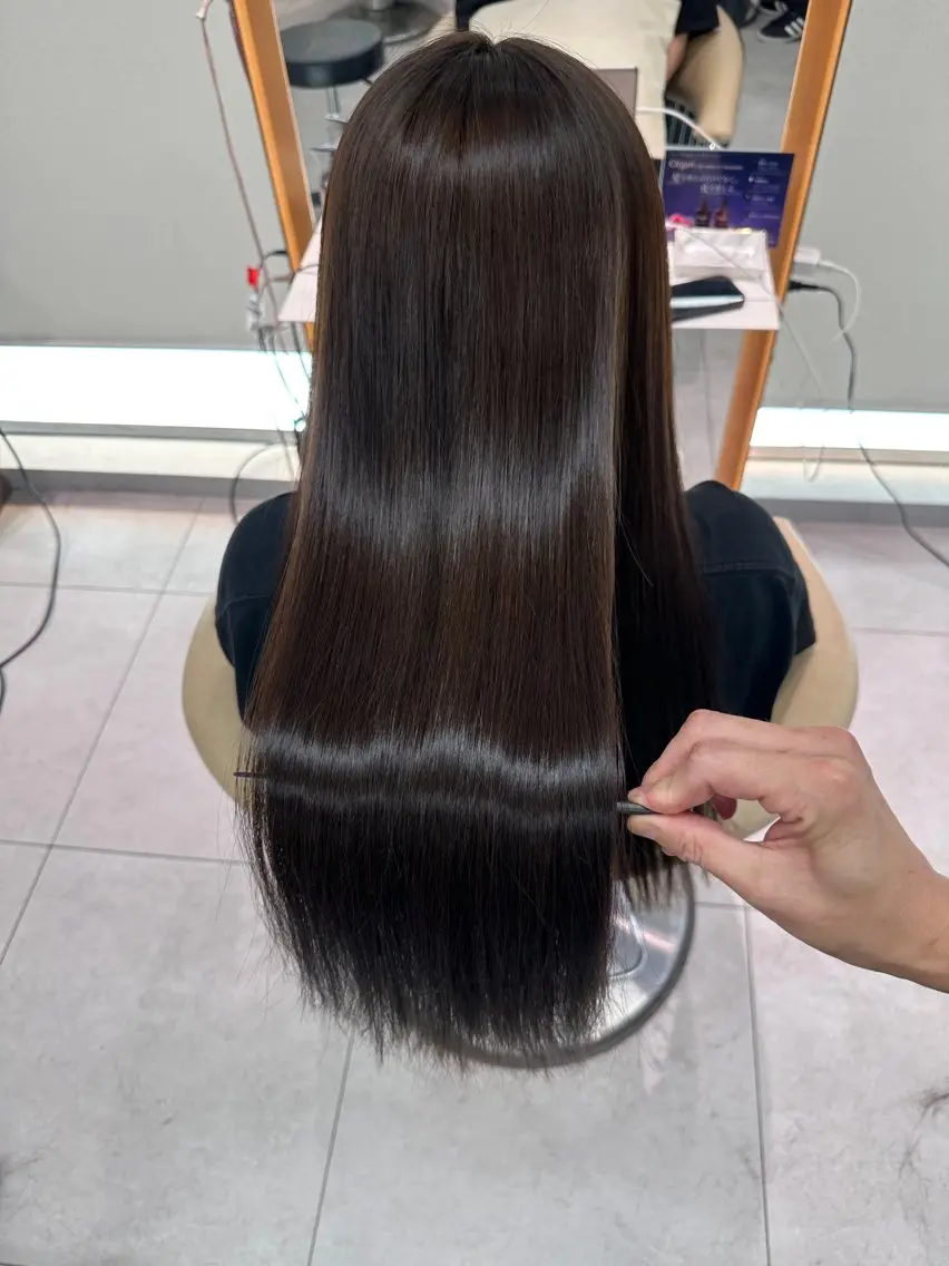 ロング カラー カット 縮毛矯正 トリートメント 《髪質改善✖️オリー ブ🧸》小嶋拓也のヘアスタイル