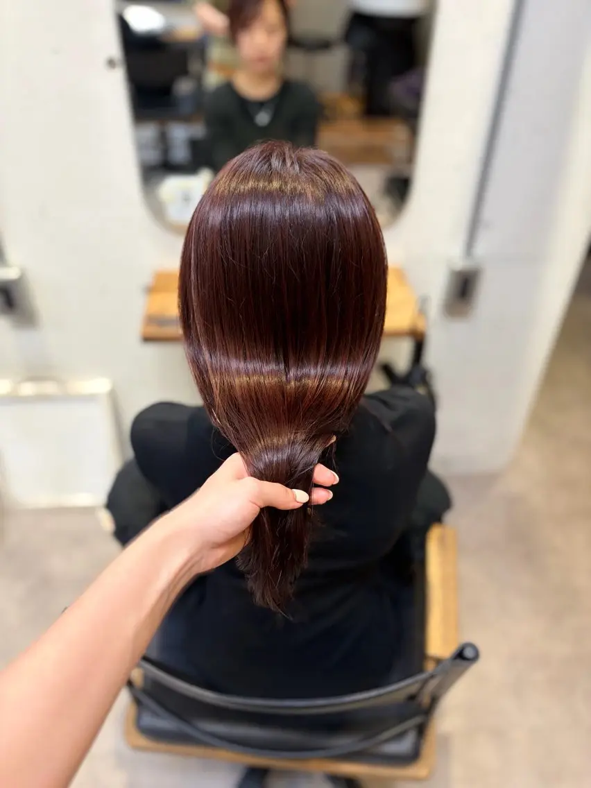 セミロング カラー ヘアカラー トリートメント 透明感うる艶カラー ¦コユキ🫧💞のヘアスタイル