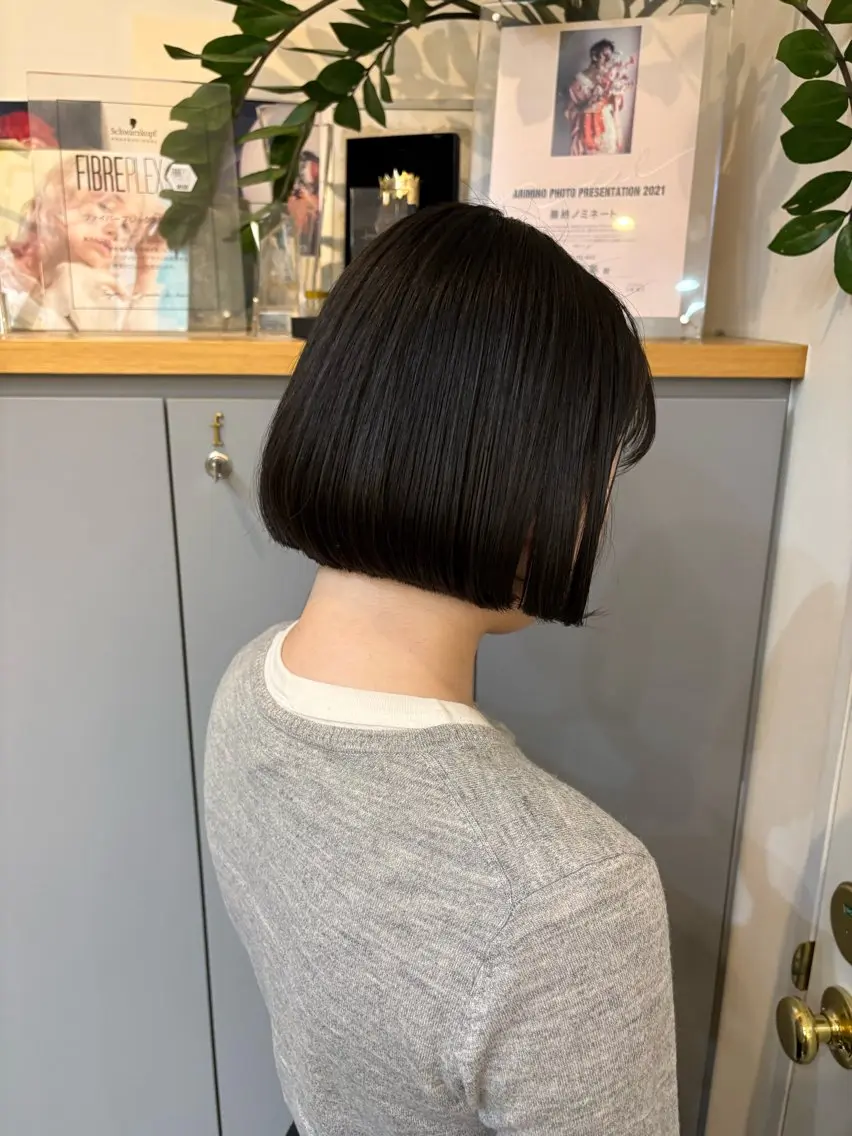 カット ヘアカラー en-te:am 井上茉保のヘアスタイル