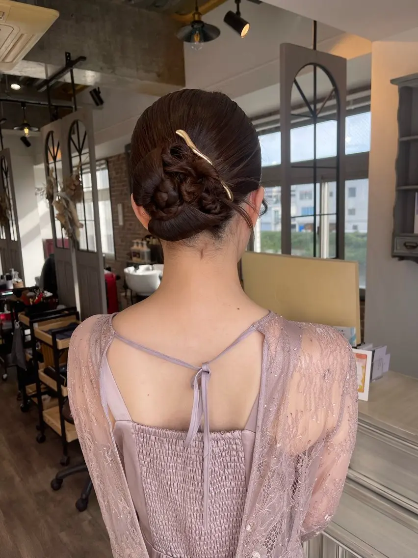 ロング ヘアアレンジ ヘアセット Felice Erikaのヘアスタイル