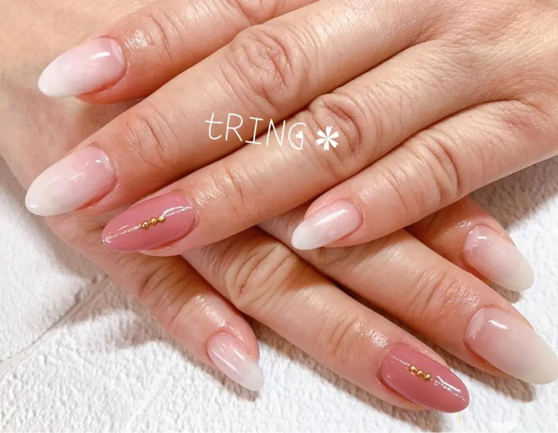 ネイル ハンドネイル tRING＊ しいの木台のネイルデザイン