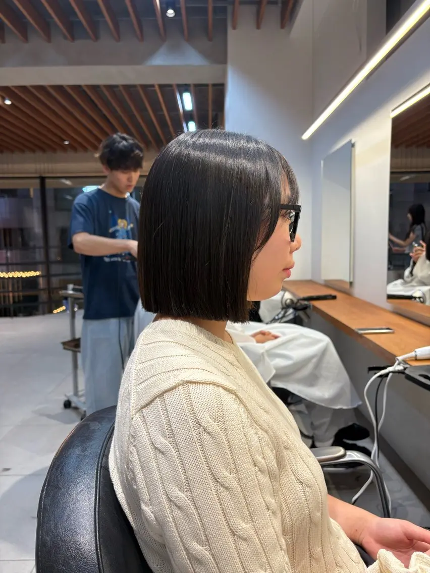 ショート ボブ カット 髪質改善✨透明感 カラー/大木南美のヘアスタイル