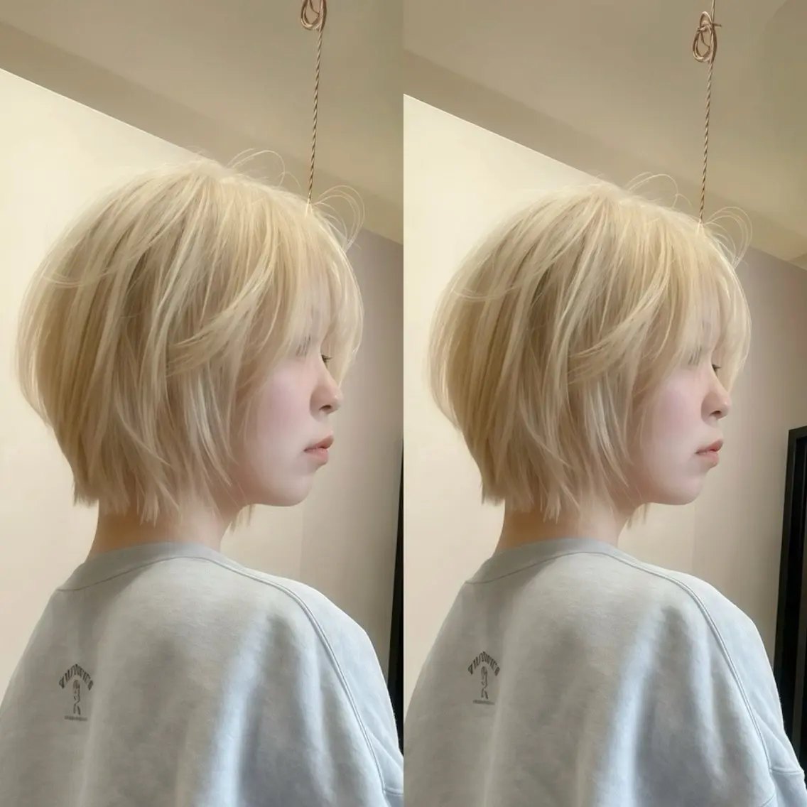 ショート ヘアカラー トリートメント Y Uのヘアスタイル