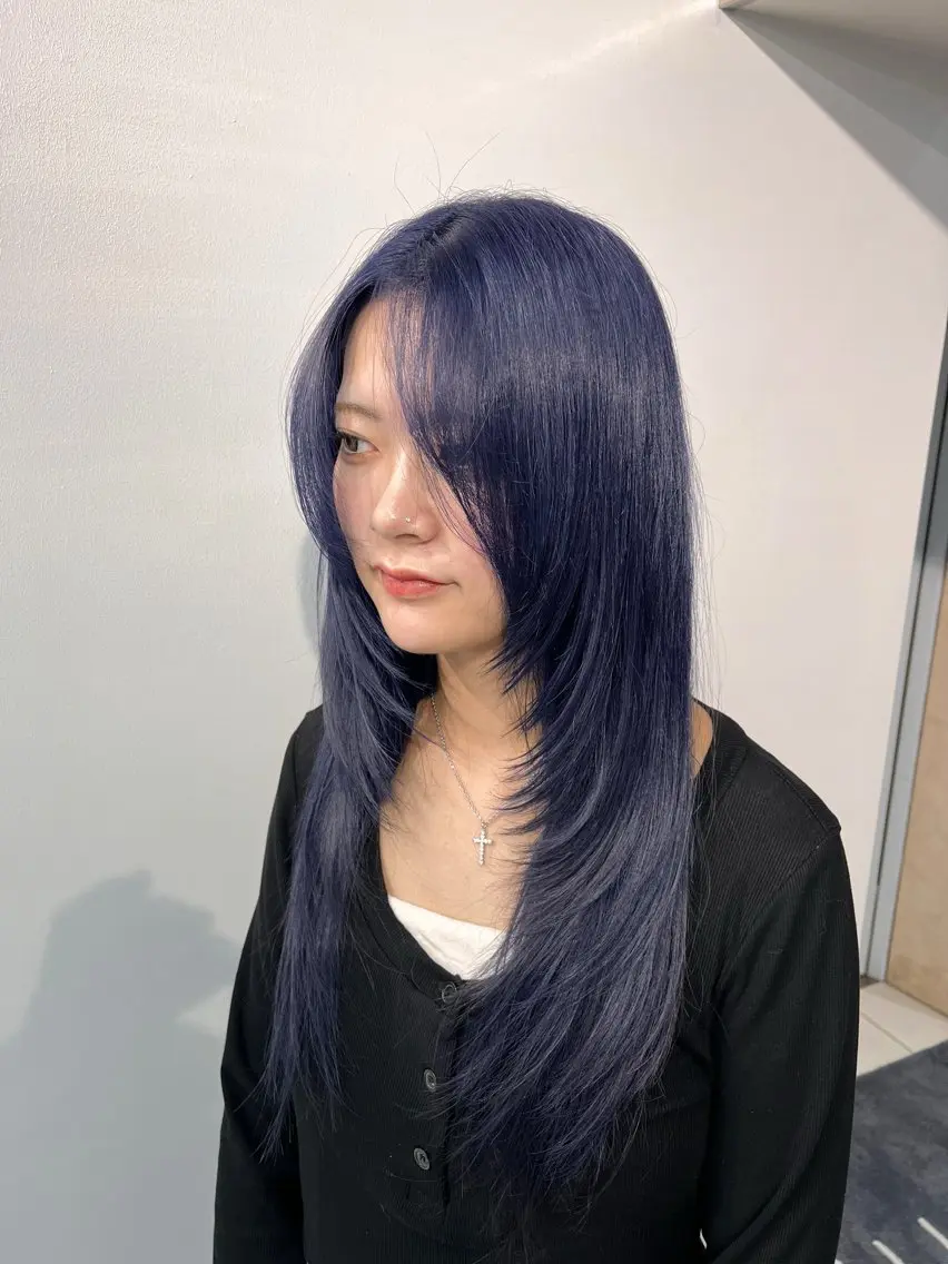 セミロング ヘアカラー トリートメント カットモデル募集中/ vain はるのヘアスタイル