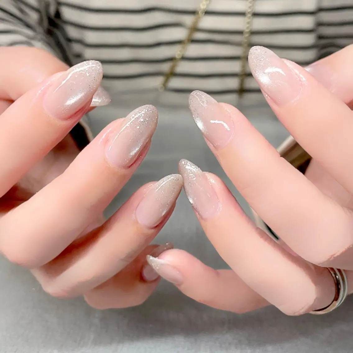 ネイル ラメ(グリッター) ハンドネイル Nailist suzuのネイルデザイン