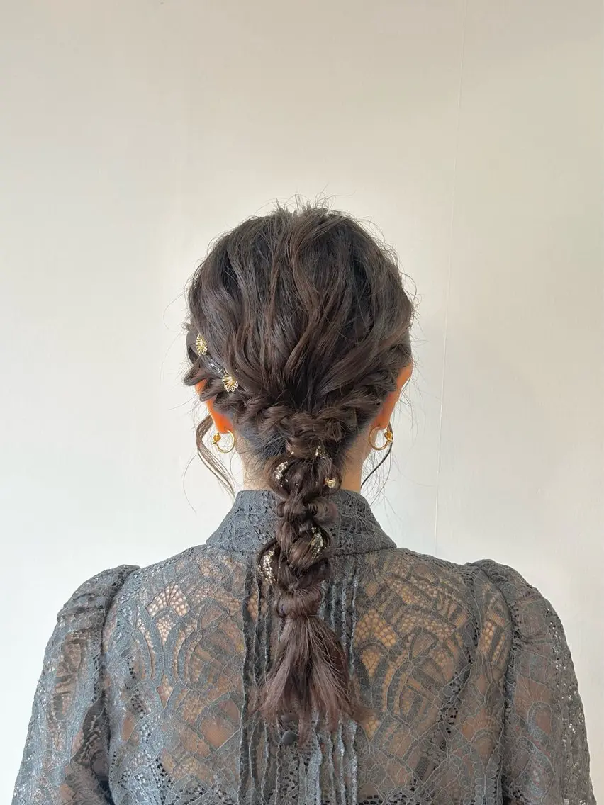 ヘアアレンジ 結婚式・ブライダル ヘアセット トップスタイリスト 林すずかのヘアスタイル