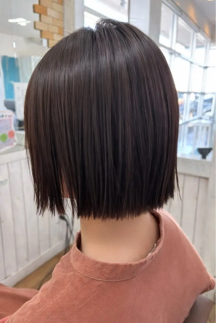 ミディアム 切りっぱなしボブ ボブ kokua ✂︎ 　nissyのヘアスタイル