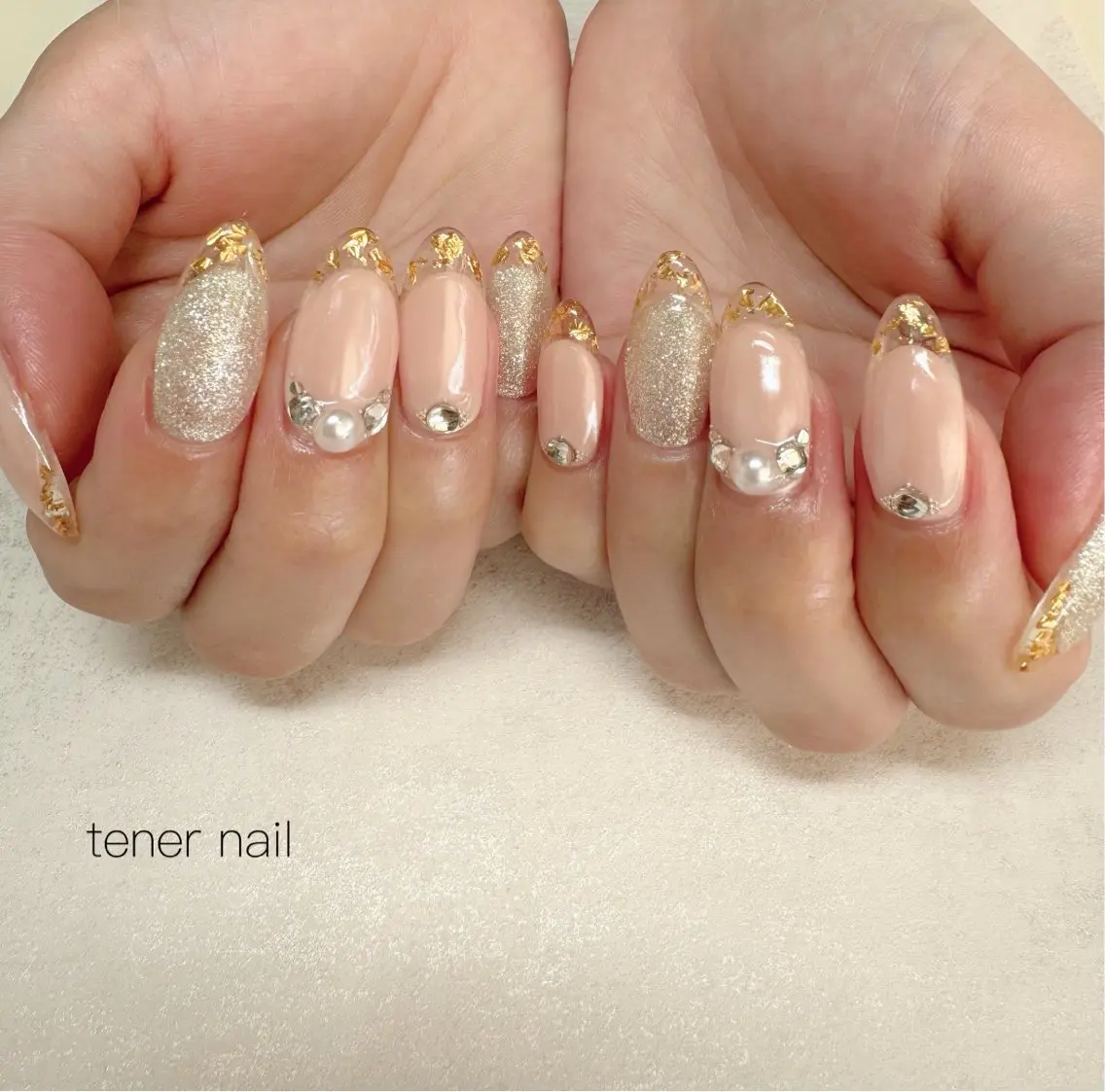 ネイル クリアネイル フレンチネイル ハンドネイル テネルネイル tener nailのネイルデザイン