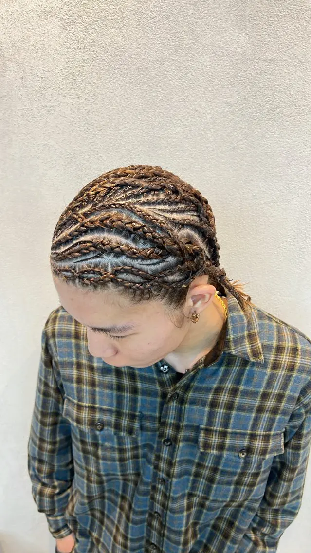 ヘアアレンジ メンズ ヘアセット 水野 明羽のヘアスタイル