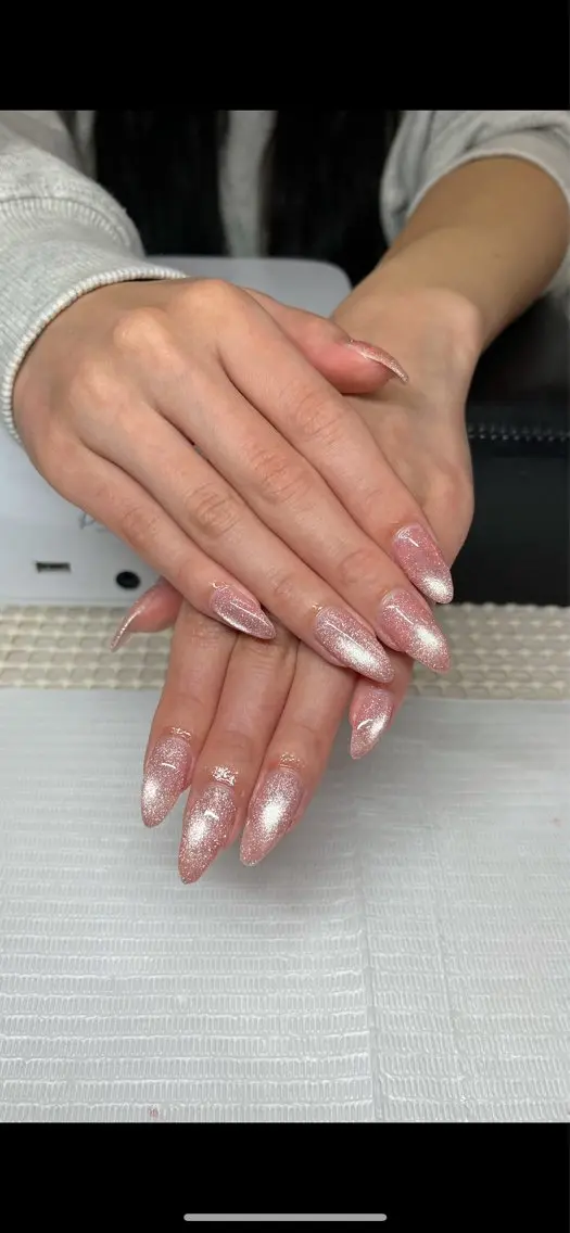 ネイル キラキラネイル マグネットネイル TRU ゆりかのネイルデザイン