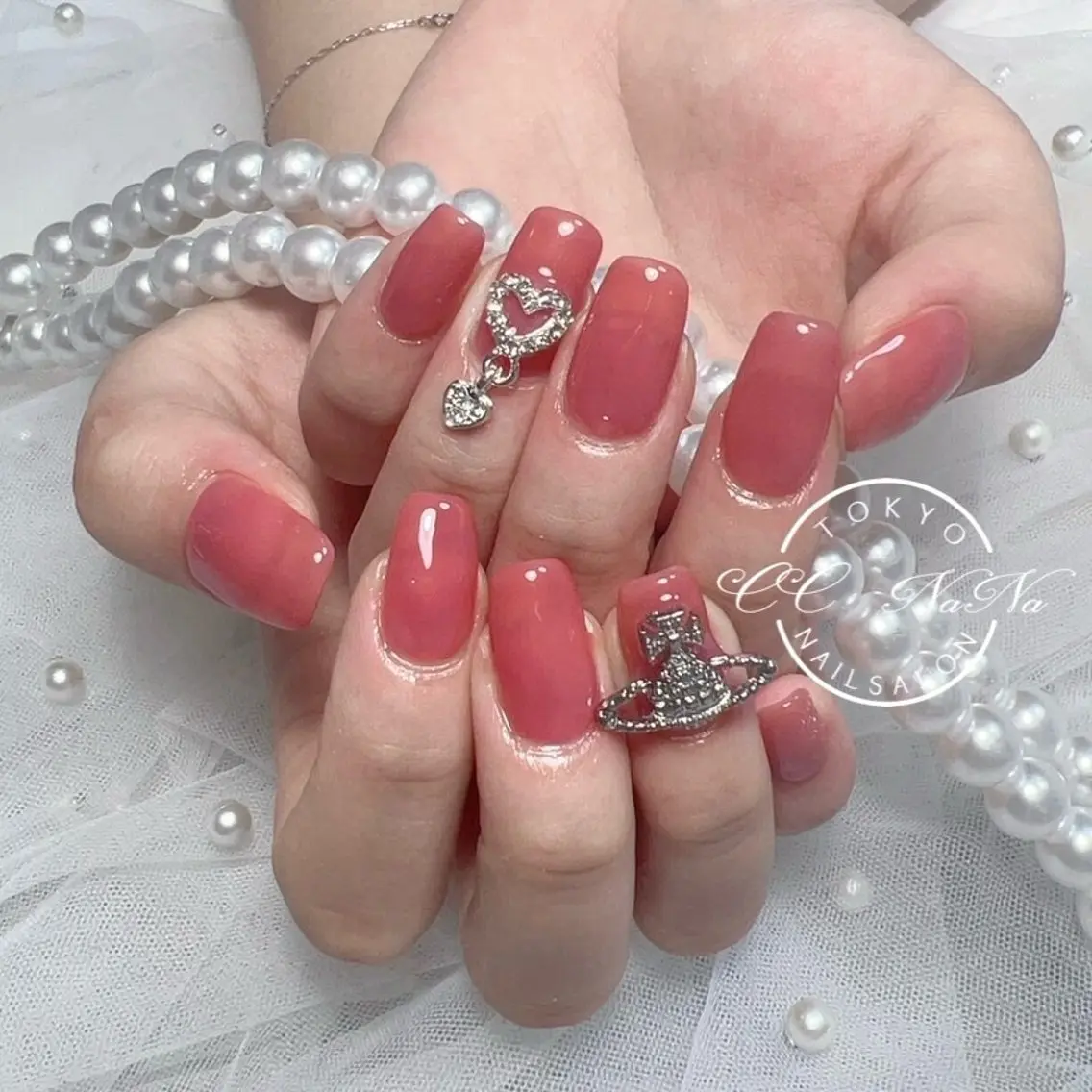 ネイル スカルプネイル ハンドネイル 💎CC・NaNa 韓国風ネイル🌙Cのネイルデザイン