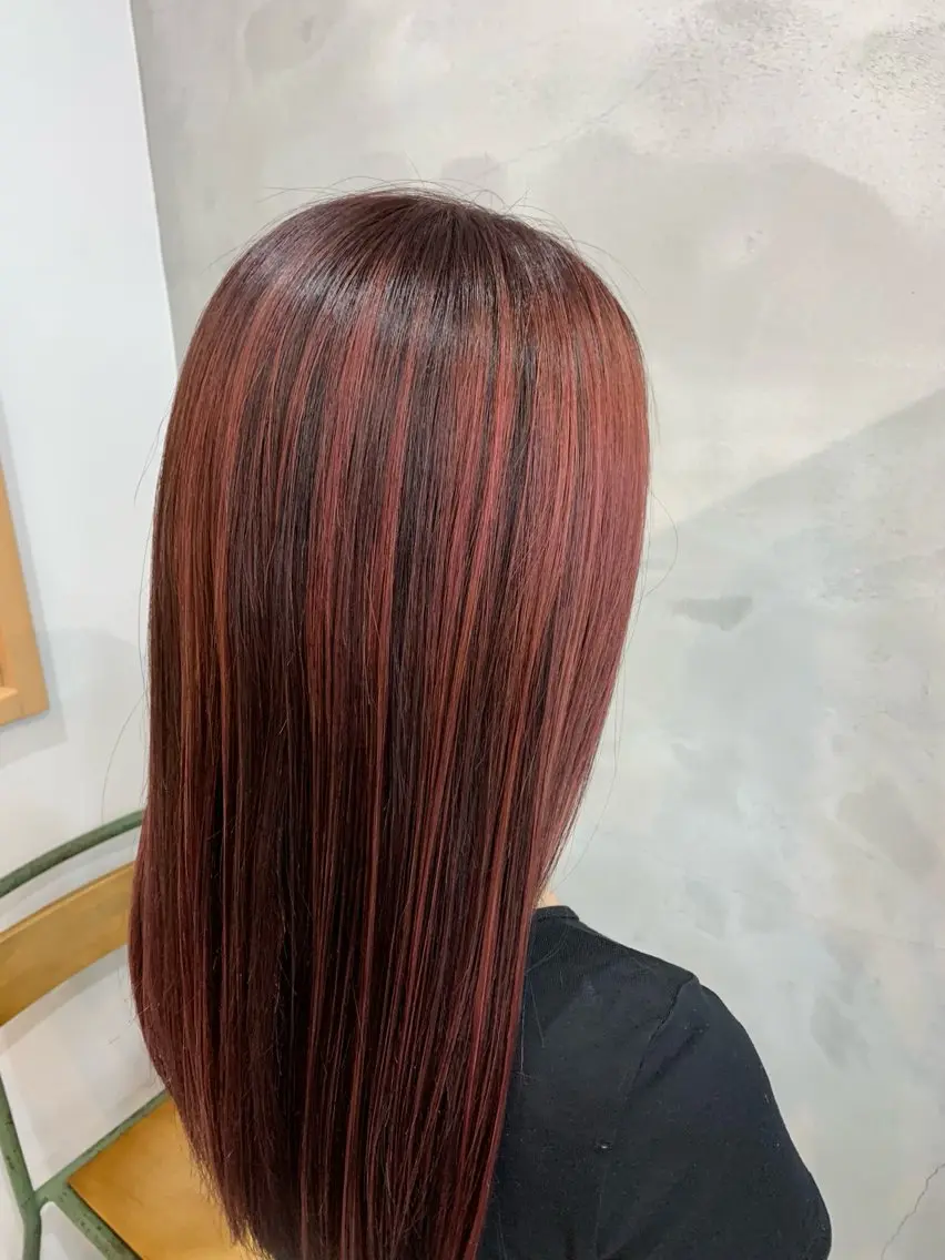 ロング カラー ハイライトカラー ハイライト ヘアカラー PADOU平松 典幸のヘアスタイル