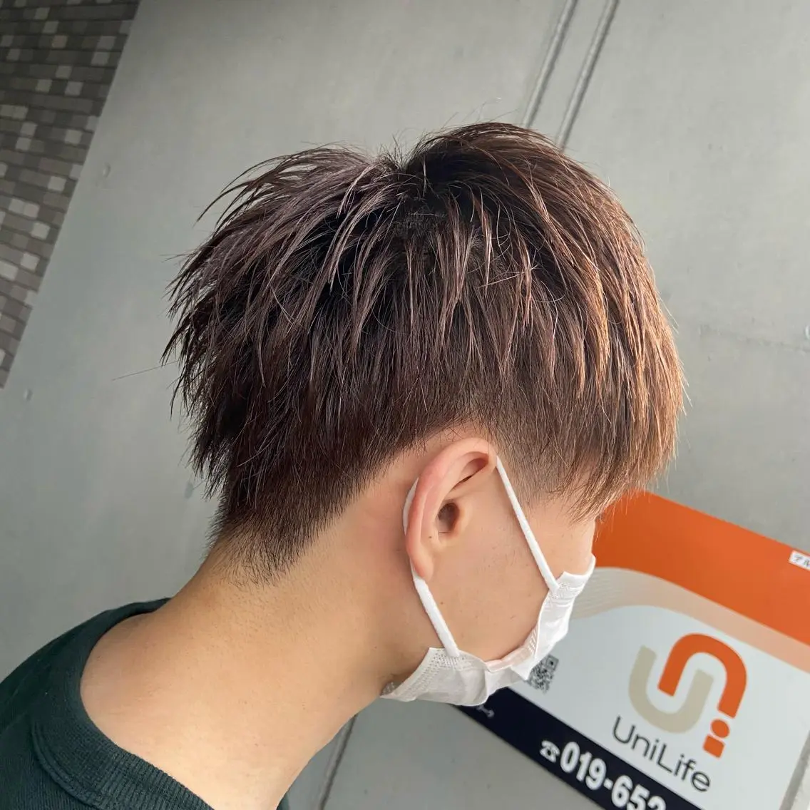 ショート カラー アッシュ パープルカラー カット ヘアカラー 💜推しインナー カラー/菊池柊真💜のヘアスタイル