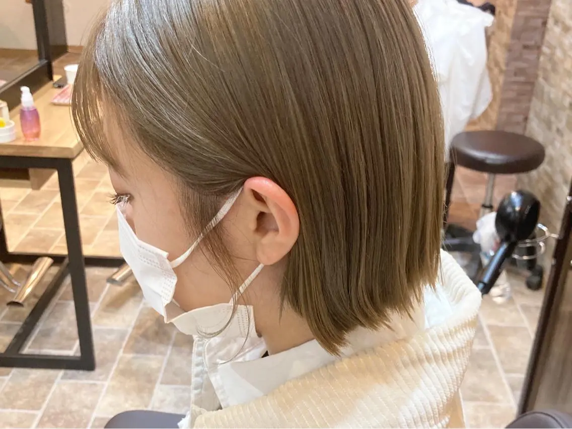 ショート カラー ヘアカラー&縮毛矯正 STAR☆RIVERのヘアスタイル