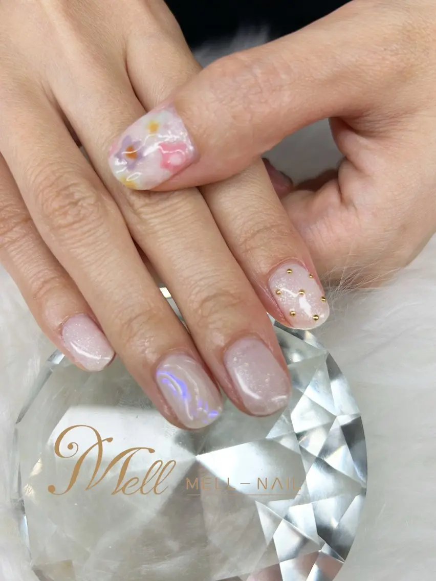【オフ込み✨】6本アート🩵(10本中)※アートは持ち込み🎀✨の写真