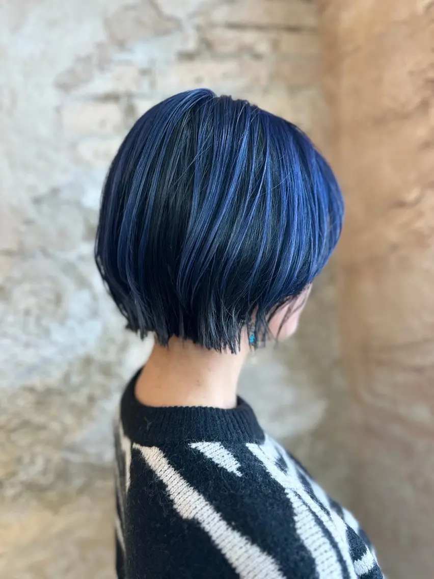 ショート ショートボブ ボブ くびれヘア ショートヘア カット ヘアカラー Flor 上大岡 🌱山本一葉🌱のヘアスタイル