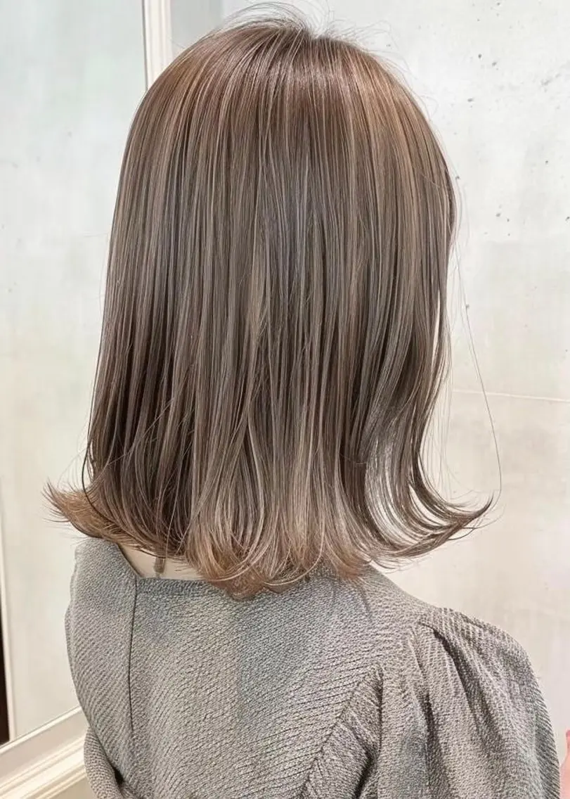 ミディアム 【白髪ぼかし特化】 お悩み改善/深川諒のヘアスタイル