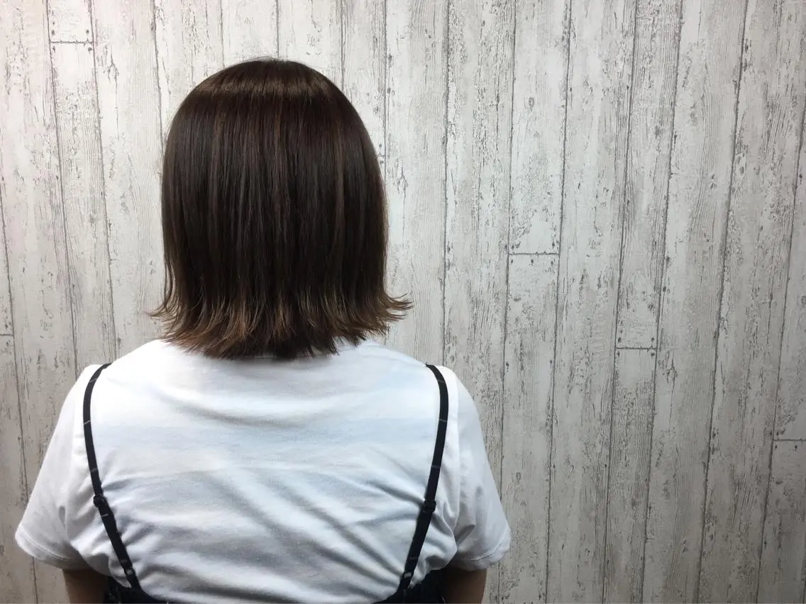 ミディアム カラー カット トリートメント カット/メンズカット 藤田麻衣のヘアスタイル