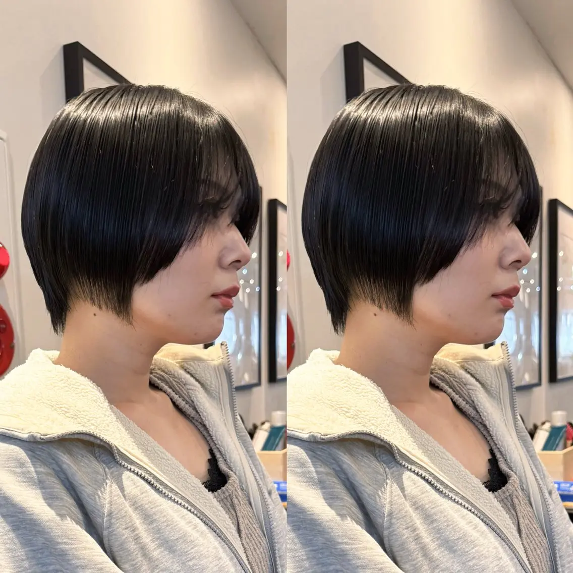 ショート ハンサムショート ショートヘア カット ヘッドスパ Kurumi🌙韓国 レイヤー/艶感カラーのヘアスタイル