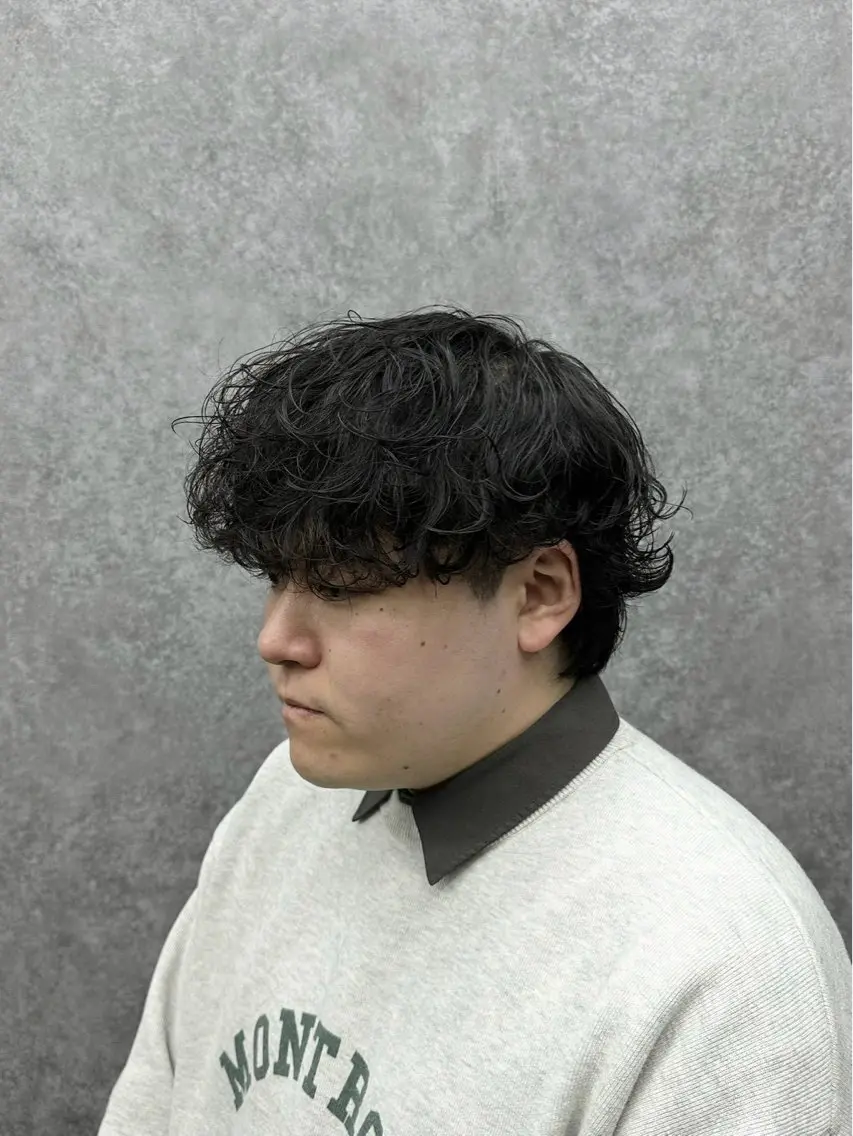 パーマ メンズ センターパート特化 🌹RIO🌹のヘアスタイル