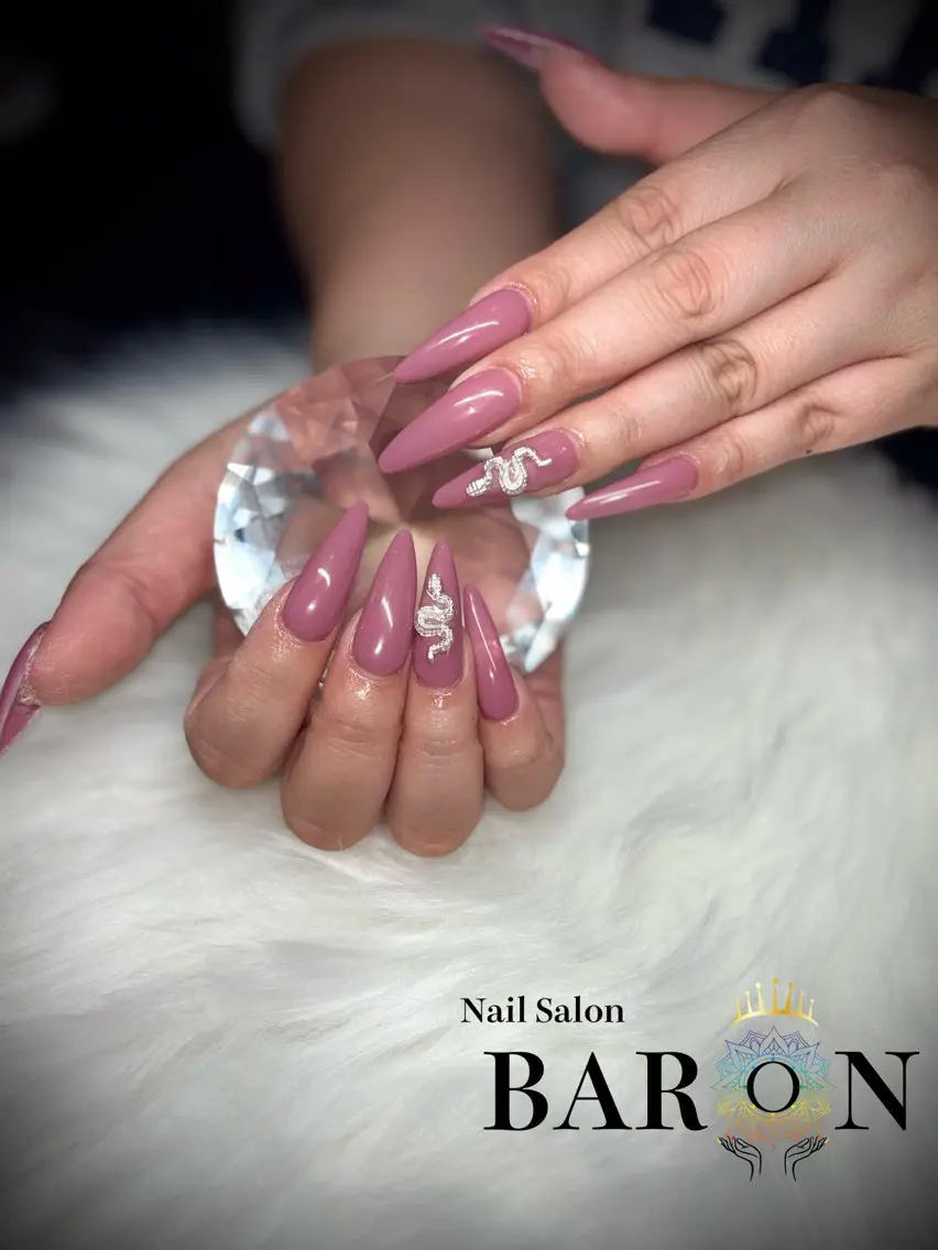 ネイル ピンク 春ネイル ♛︎BARON♛︎ MASHIROのネイルデザイン