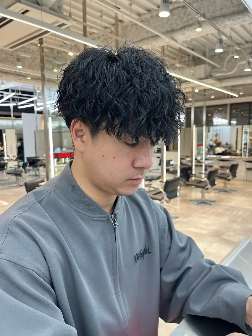 パーマ メンズ カット パーマ fifth 桐山 蒼史のヘアスタイル