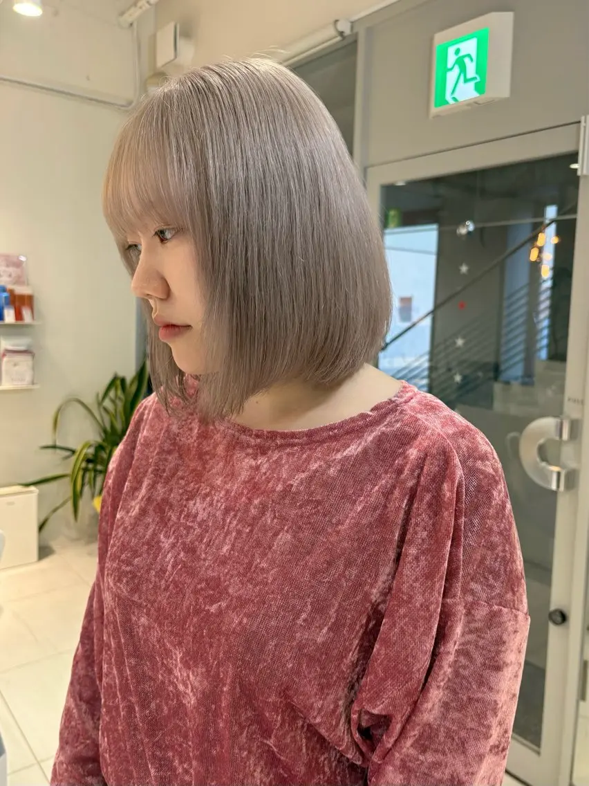 ミディアム カラー カット ヘアカラー 浅野 匠のヘアスタイル