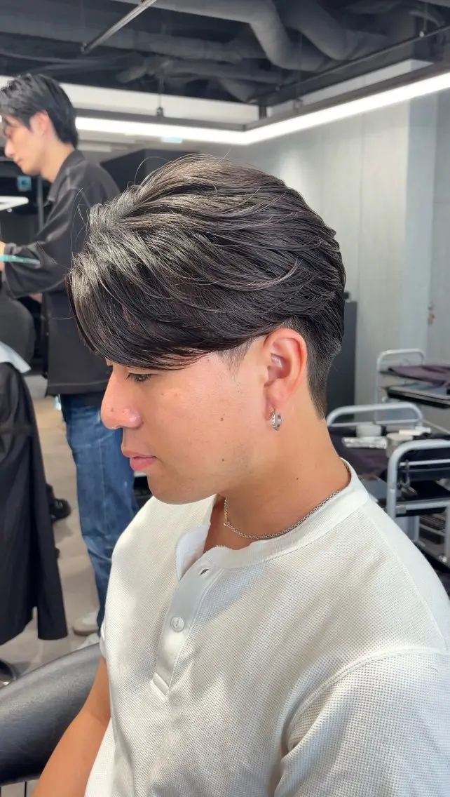 👑メンズ限定👑カット➕縮毛矯正‼️⚠️刈り上げマッシュスタイル限定⚠️の写真