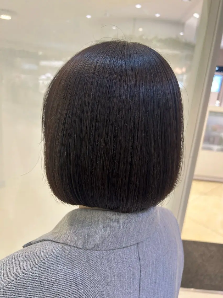 ショート カラー 縮毛矯正/髪質改善/ 艶髪ササキナツミのヘアスタイル