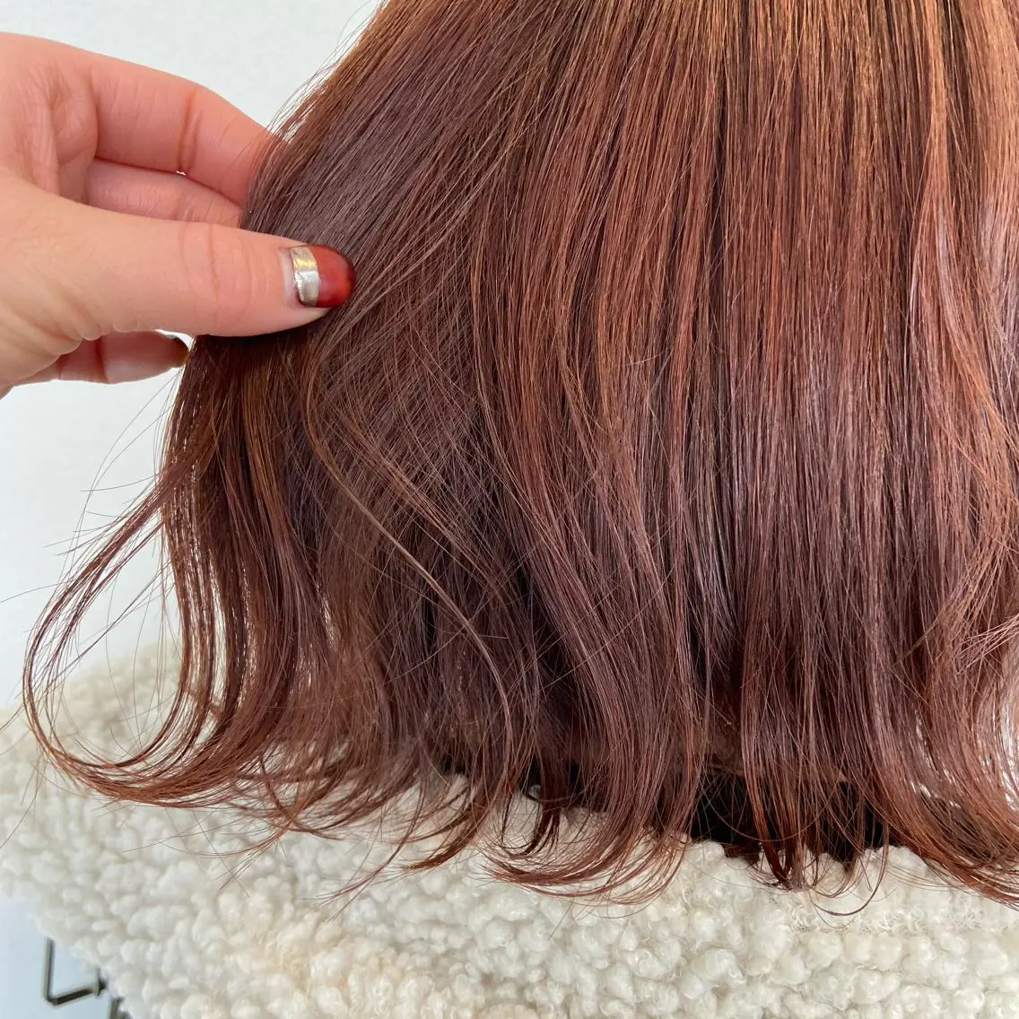 ミディアム カラー 透け感カラー/ momo🦕🌱のヘアスタイル