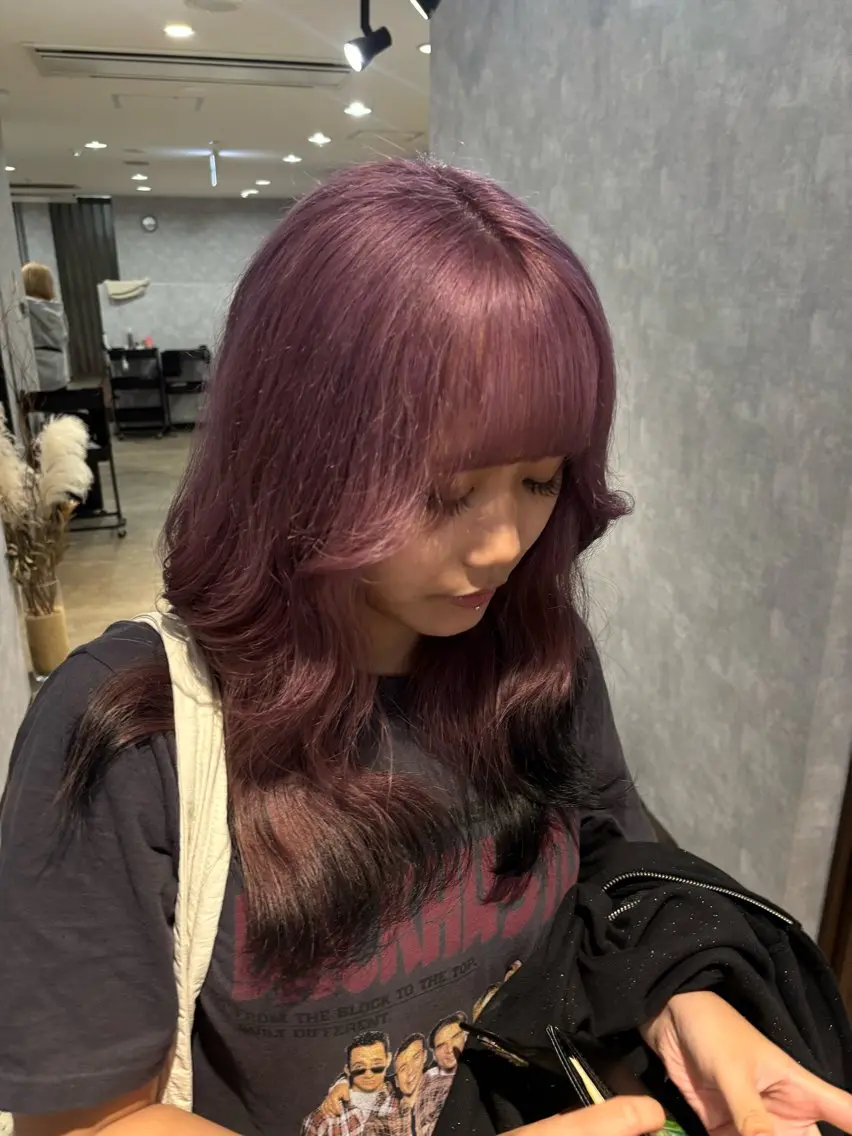 セミロング カット ヘアカラー トリートメント 🌐NATSUMI 🌐【寒色カラー】のヘアスタイル
