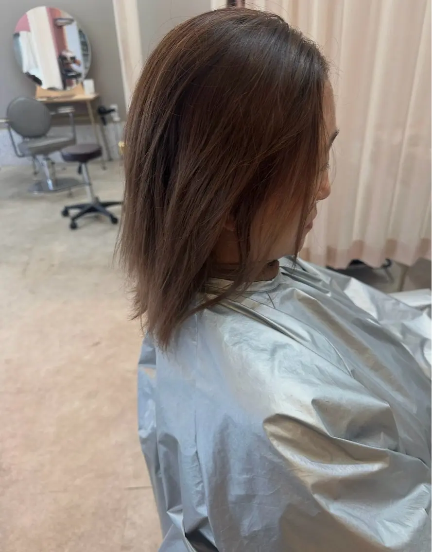 ミディアム カラー 豊岡 藍斗のヘアスタイル