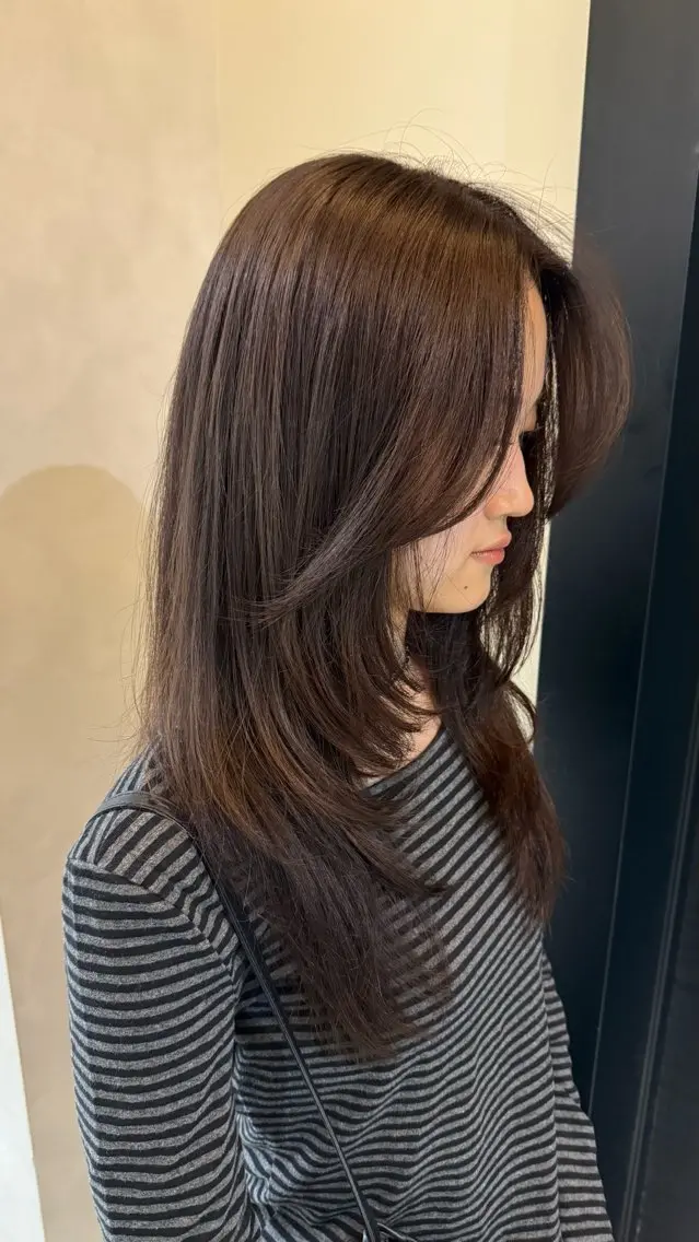 カラー Kaho 心斎橋カラーモデルのヘアスタイル