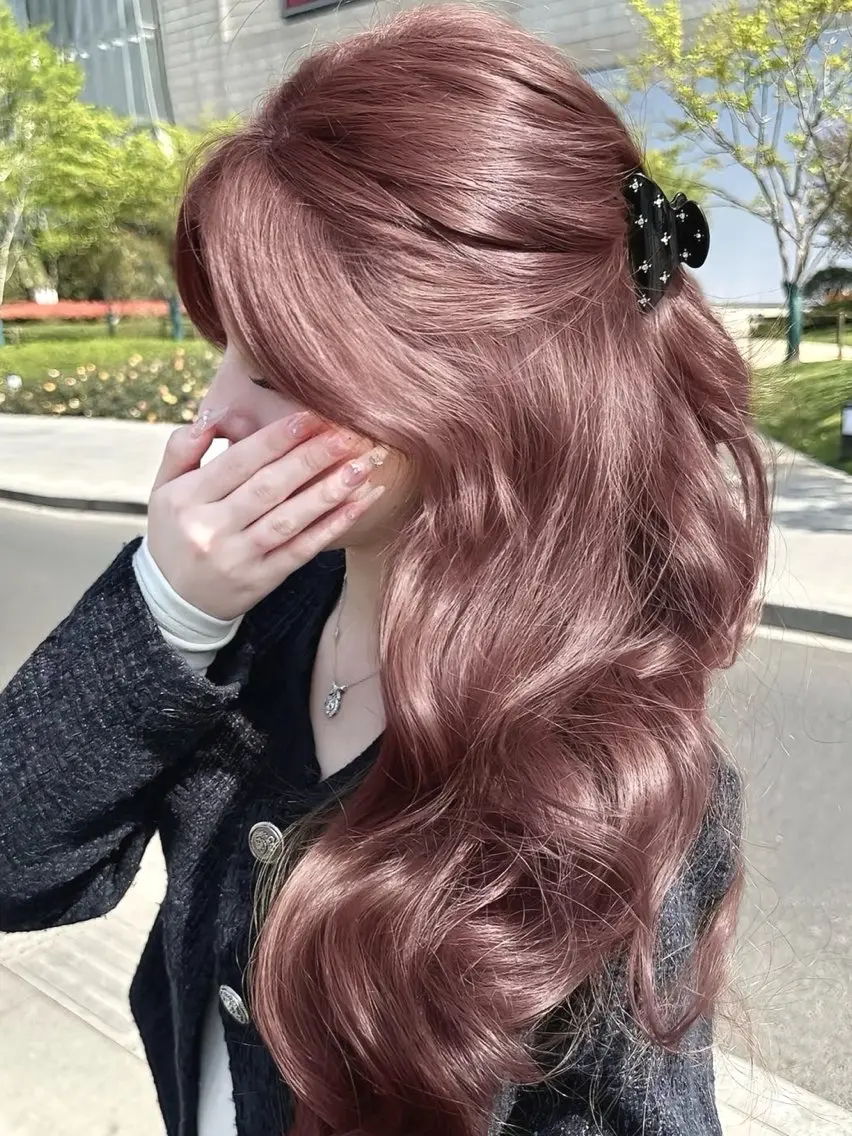 セミロング カラー ヘアカラー トリートメント ヘッドスパ 艶モテ・韓国スタイル 🤍りんのヘアスタイル