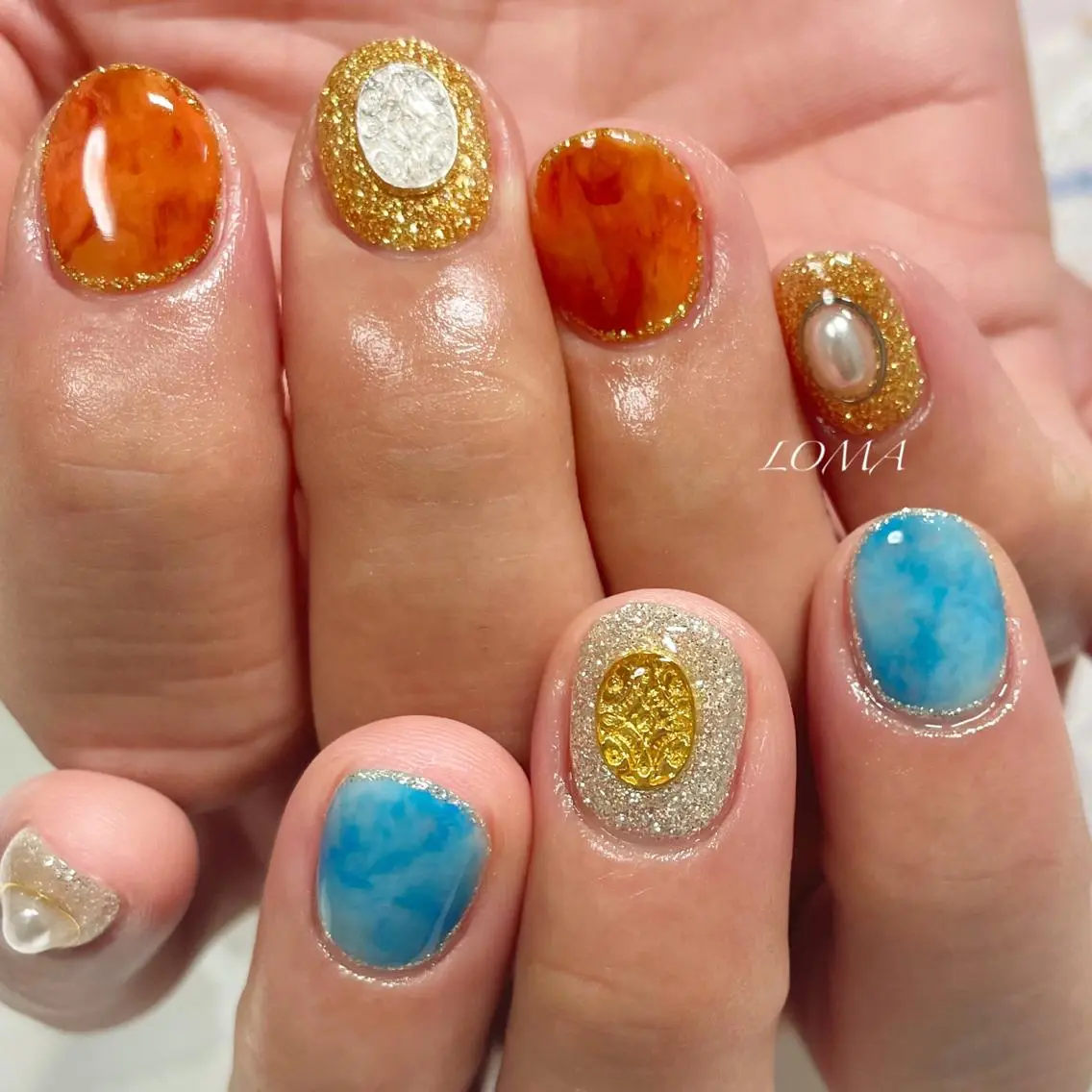 メンズ ネイル ハンドネイル ハンドケア m-nail 🌙minamiのネイルデザイン
