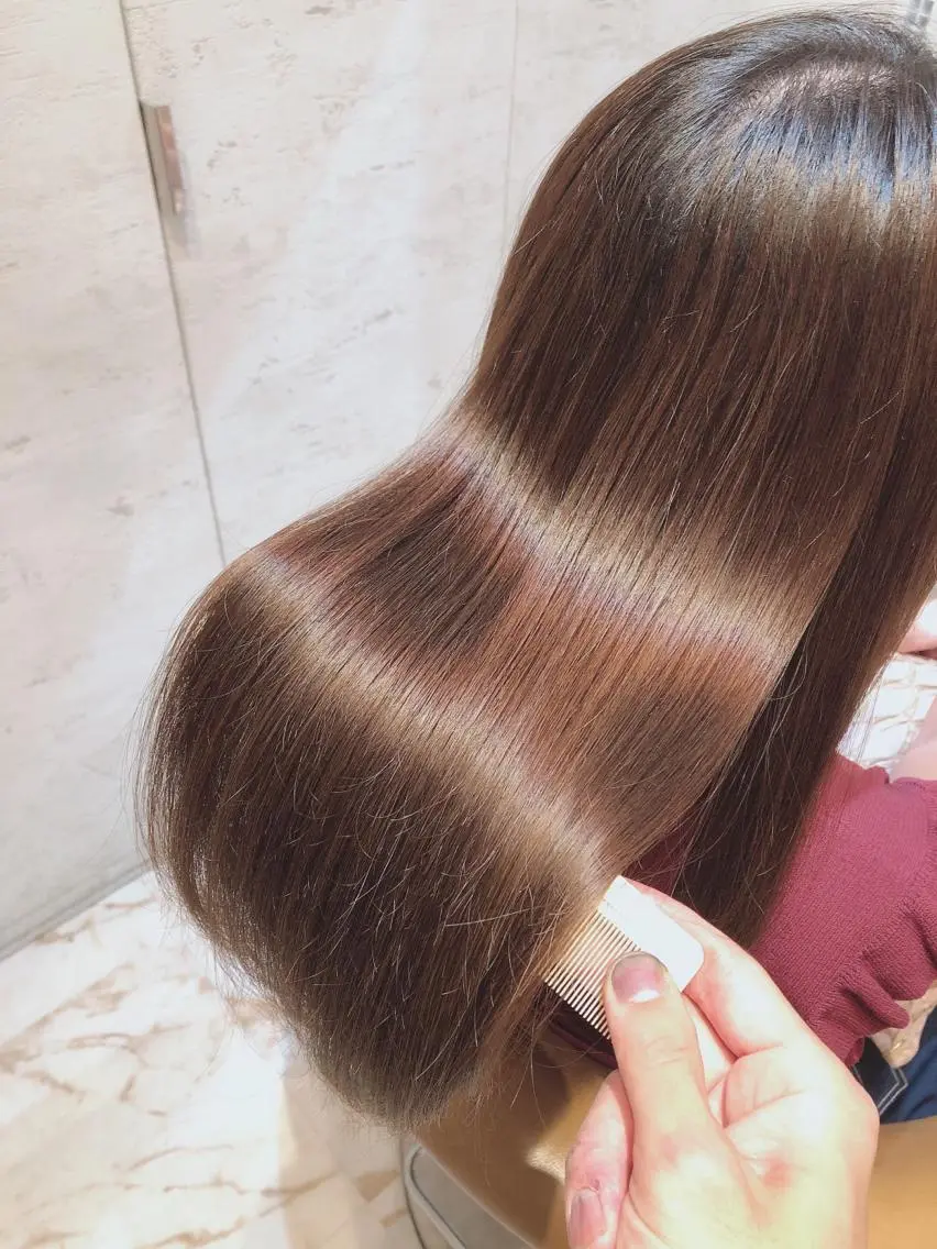 新・究極の髪質改善ストレート😍【✨シルキーエステ✨】○髪の癖毛を解消してくれるストレート🥰○お客様から大好評です✨✨の写真