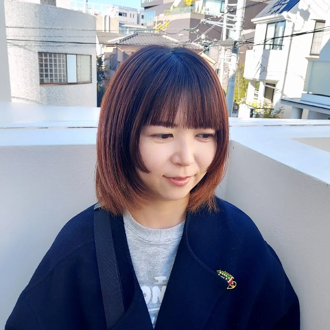 ショート ボブレイヤー ボブ レイヤーカット 小顔カット 樋口 千尋のヘアスタイル
