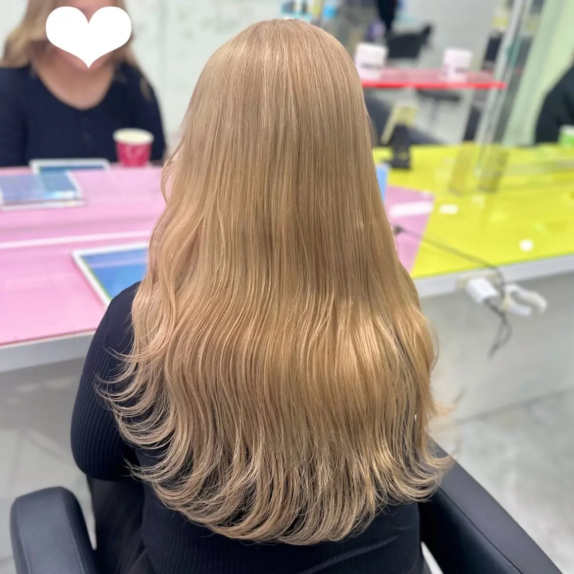 ミディアム カラー 🎀🧁ダメージレス 艶髪カラー🧁🎀のヘアスタイル