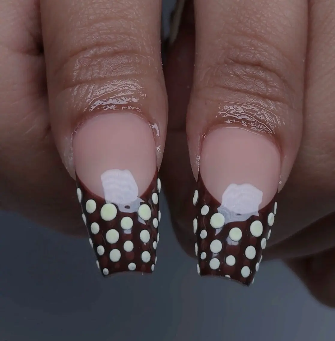 ネイル オーロラネイル フレンチネイル グラデーション ハロウィン 氷ネイル・うるうるネイル ハンドネイル H.baby Nail Salonのネイルデザイン