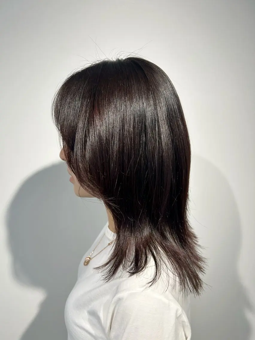 ミディアム カット ヘアカラー トリートメント カラーアンドケアリタ kitamuuuのヘアスタイル