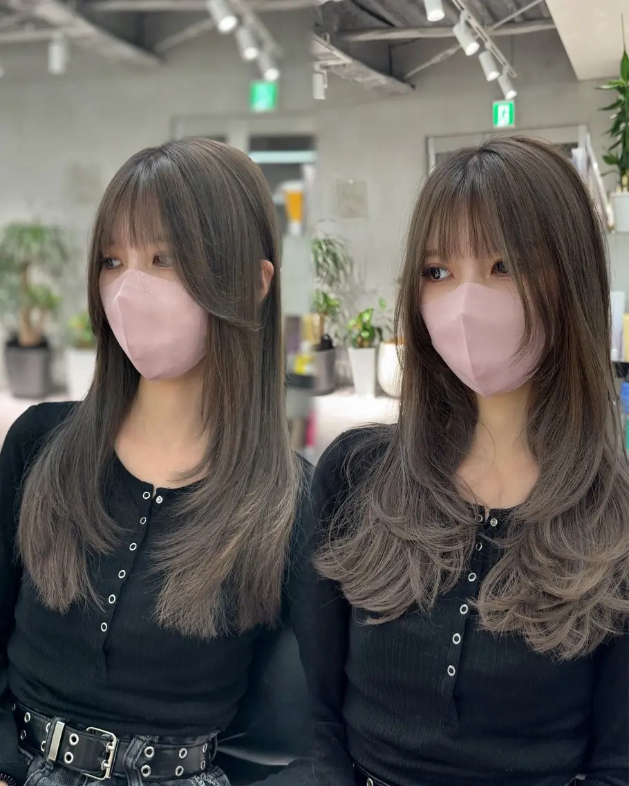 ミディアム カラー 🐺ウルフ/レイヤー カット/高嶋湧大のヘアスタイル