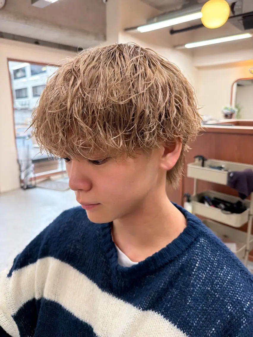 【初回~3回目まで】🍃メンズ限定クーポン🍂 カット+ケアパーマ(シャンプーブロー込🚿)の写真