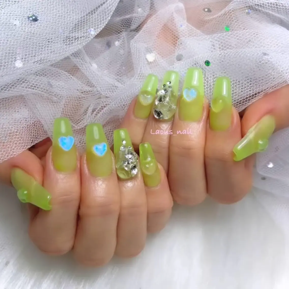 ネイル アートネイル スカルプネイル Nail Salon Lacusのネイルデザイン
