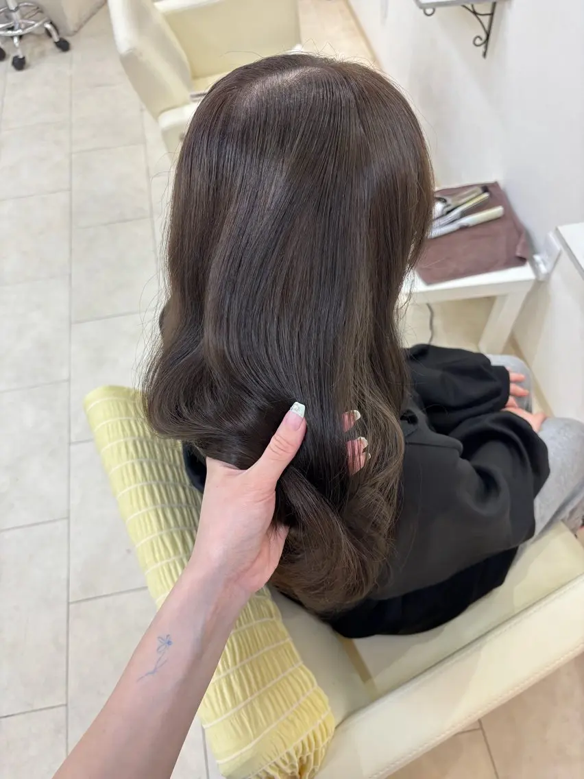 ロング カラー ブラウンカラー ヘアカラー 赤羽美容師 ayunaのヘアスタイル