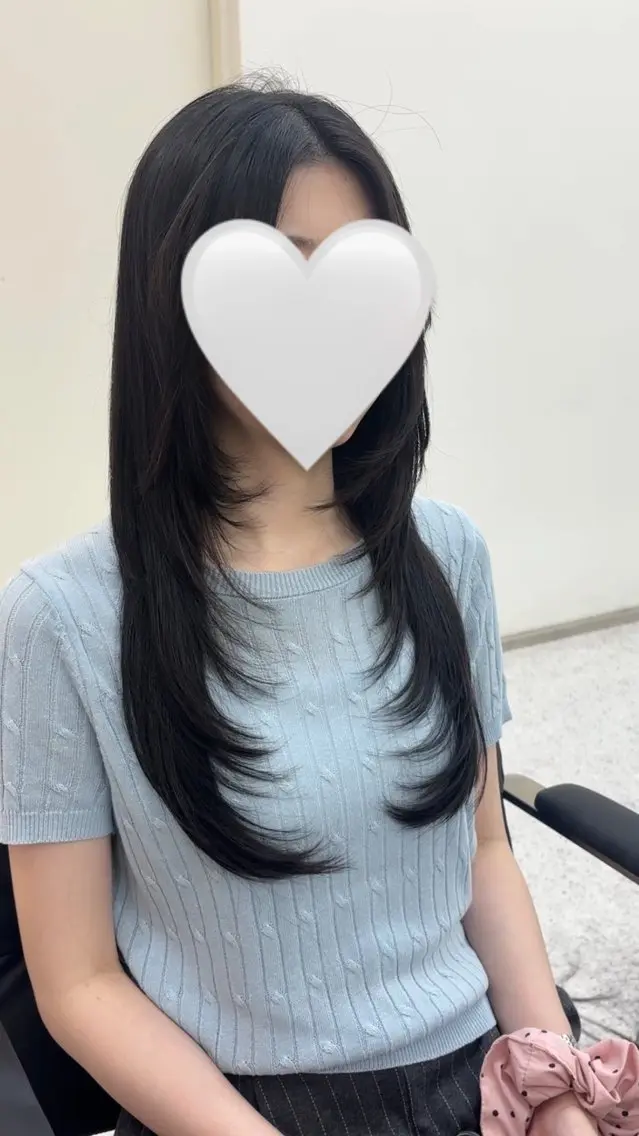 ロング カット レイヤー透明感カラー ブリーチ🎀オトハのヘアスタイル
