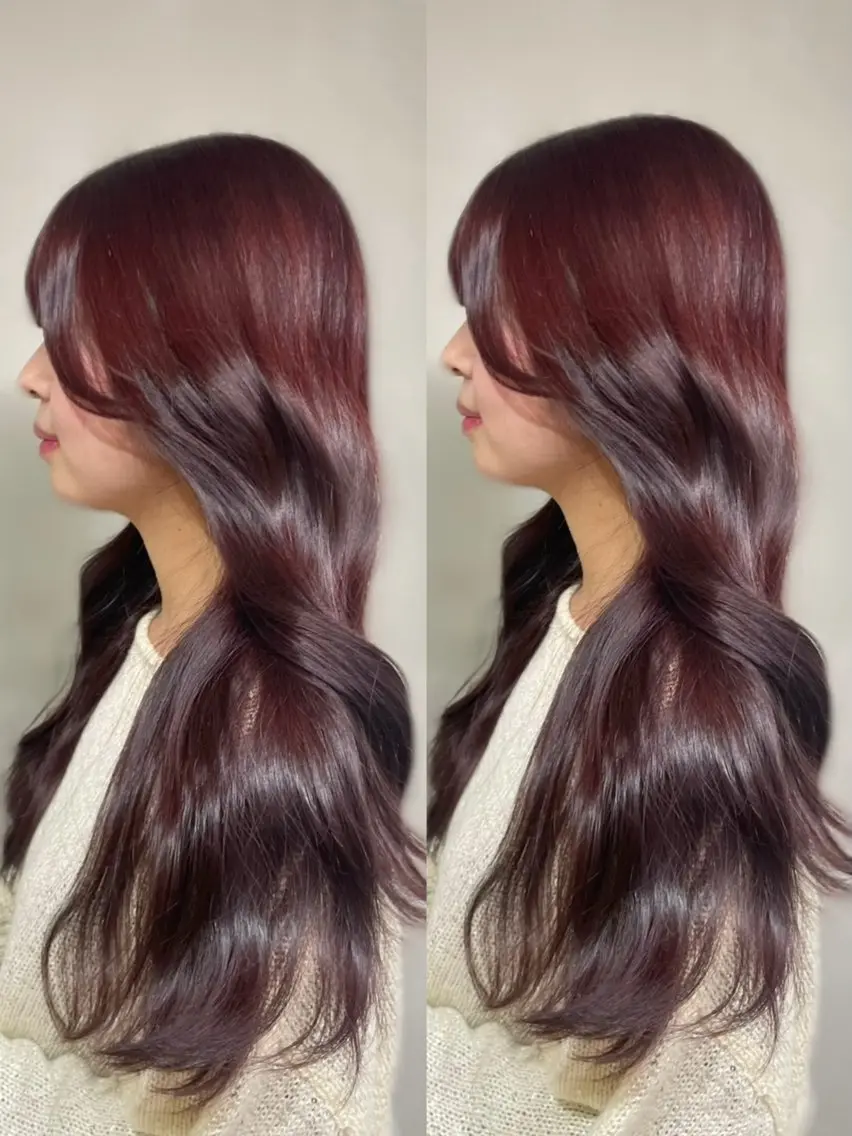 ロング カラー RAIRA 福岡韓国ヘア‧₊˚✧のヘアスタイル